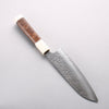 Yu Kurosaki Shizuku SG2 Hammered Santoku 170mm Chinese Quince (White Ferrule and End Cap) Handle - Seisuke Knife - Slide 2