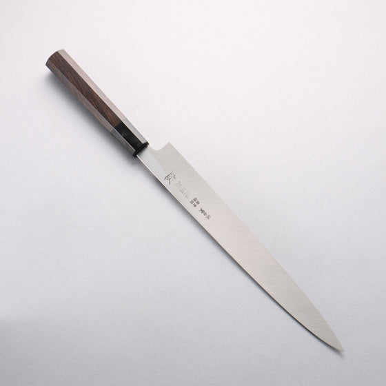 Minamoto Akitada Blue Steel No.1 Yanagiba 270mm Ebony Wood Handle - Seisuke Knife