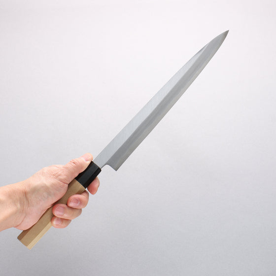 Minamoto Akitada Blue Steel No.1 Yanagiba 270mm Magnolia (Ferrule: Water Buffalo Horn) Handle - Seisuke Knife