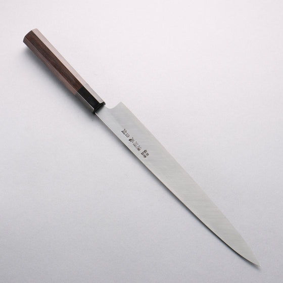 Minamoto Akitada White Steel No.2 Yanagiba 270mm Ebony Wood Handle - Seisuke Knife