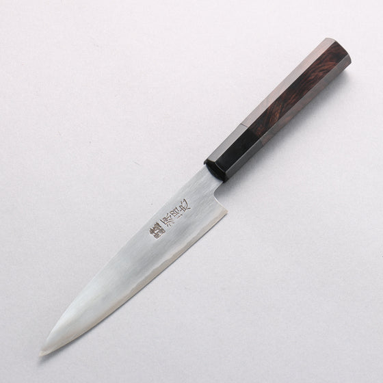 Minamoto Akitada White Steel No.2 Petty-Utility 150mm Ebony Wood Handle - Seisuke Knife