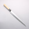 Minamoto Akitada White Steel No.2 Yanagiba 300mm Magnolia (Ferrule: Water Buffalo Horn) Handle - Seisuke Knife - Slide 1