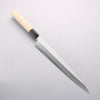 Minamoto Akitada White Steel No.2 Yanagiba 270mm Magnolia (Ferrule: Water Buffalo Horn) Handle - Seisuke Knife - Slide 1