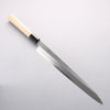 Minamoto Akitada Blue Steel No.1 Yanagiba 300mm Magnolia (Ferrule: Water Buffalo Horn) Handle - Seisuke Knife - Slide 1