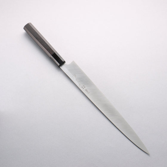 Minamoto Akitada Blue Steel No.1 Yanagiba 300mm Ebony Wood Handle - Seisuke Knife