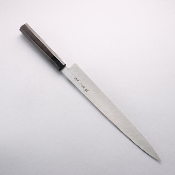 Minamoto Akitada Blue Steel No.2 Yanagiba 300mm Ebony Wood Handle - Seisuke Knife