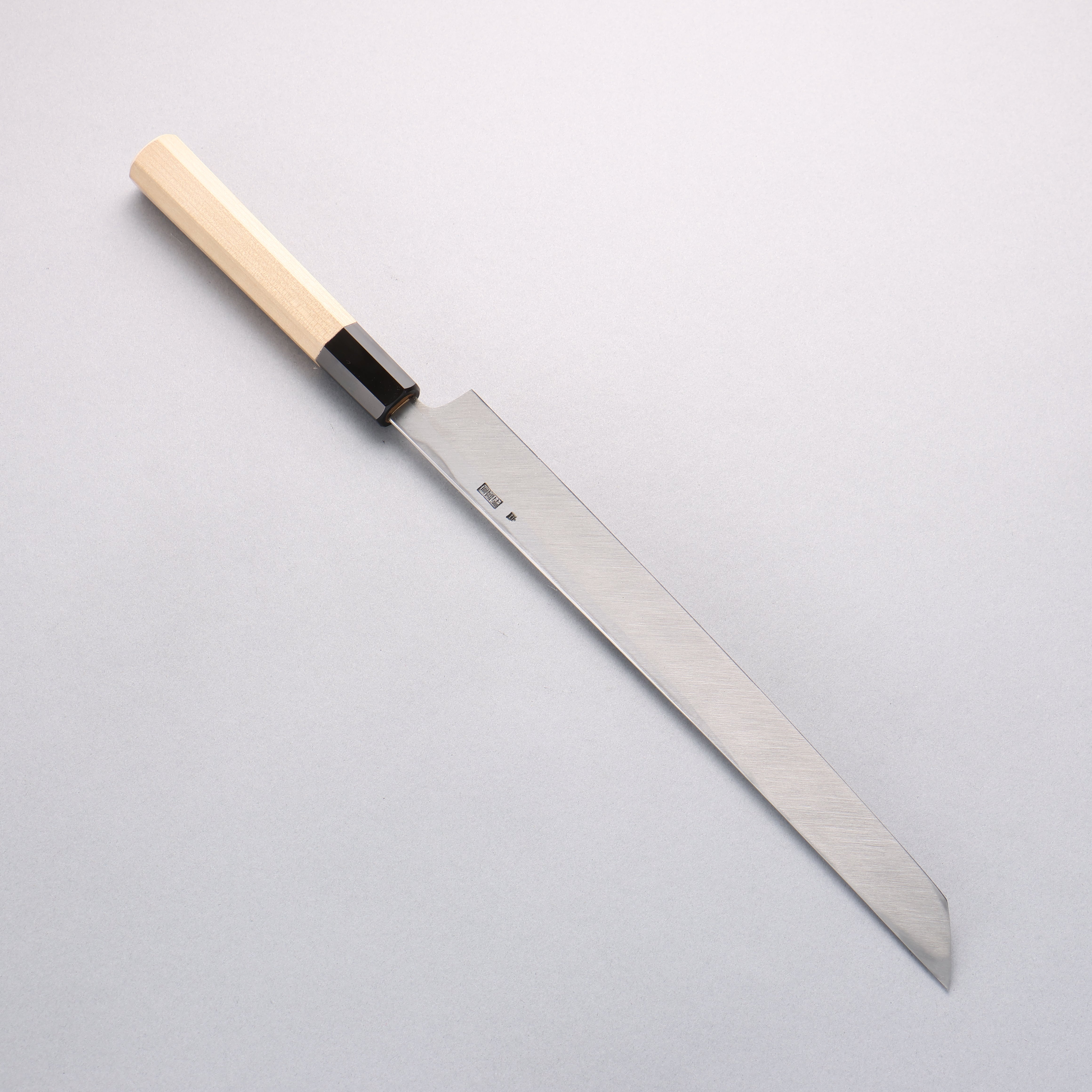 Kikuzuki White Steel No.2 Kasumitogi Sakimaru Takohiki 270mm with Magnolia Handle - Seisuke Knife