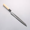 Choyo Silver Steel No.3 Mirrored Finish Kengata Yanagiba 270mm Magnolia Handle - Seisuke Knife - Slide 11