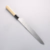 Choyo Silver Steel No.3 Mirrored Finish Kengata Yanagiba 270mm Magnolia Handle - Seisuke Knife - Slide 12