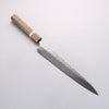 Yoshimi Kato SPG STRIX Hammered (V) Kiritsuke Sujihiki 270mm Sandalwood with White Ring Handle - Seisuke Knife - Slide 1