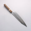 Yoshimi Kato SPG STRIX Hammered (V) Kiritsuke Gyuto 240mm Sandalwood with White Ring Handle - Seisuke Knife - Slide 2