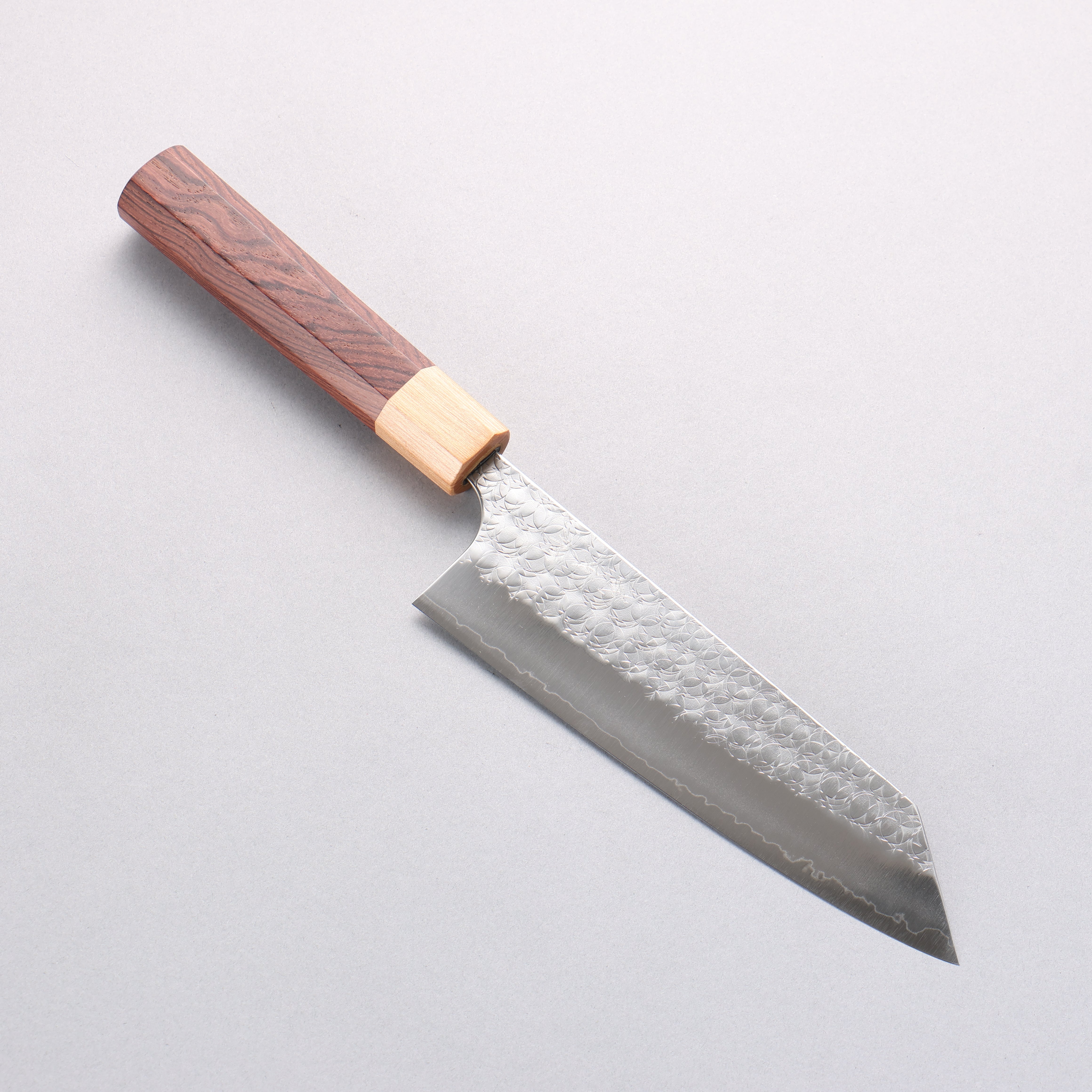 Yoshimi Kato Minamo SG2 Hammered Bunka 170mm Honduras (ferrule: White Pakka wood) Handle - Seisuke Knife