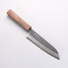 Yoshimi Kato Blue Super Black Finished Santoku 170mm Burnt Oak (Laquered) Handle - Seisuke Knife - Slide 1