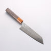 Yoshimi Kato SG2 Damascus Migaki Polish Finish Bunka 170mm Ebony (ferrule: Orange Resin) Handle - Seisuke Knife - Slide 2