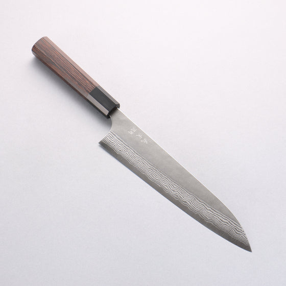 Yoshimi Kato VG10 Nashiji Damascus Gyuto 210mm Wenge Handle - Seisuke Knife