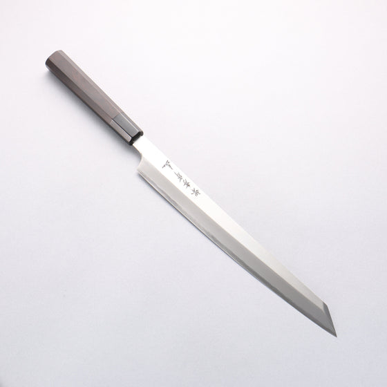 Sakai Takayuki Chef Series Hien Silver Steel No.3 Kengata Yanagiba 300mm Ebony Wood Handle - Seisuke Knife