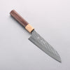 Yu Kurosaki Senko Ryu SG2 Hammered Small Santoku 150mm Rosewood (Ferrule: White Pakka Wood) Handle - Seisuke Knife - Slide 1