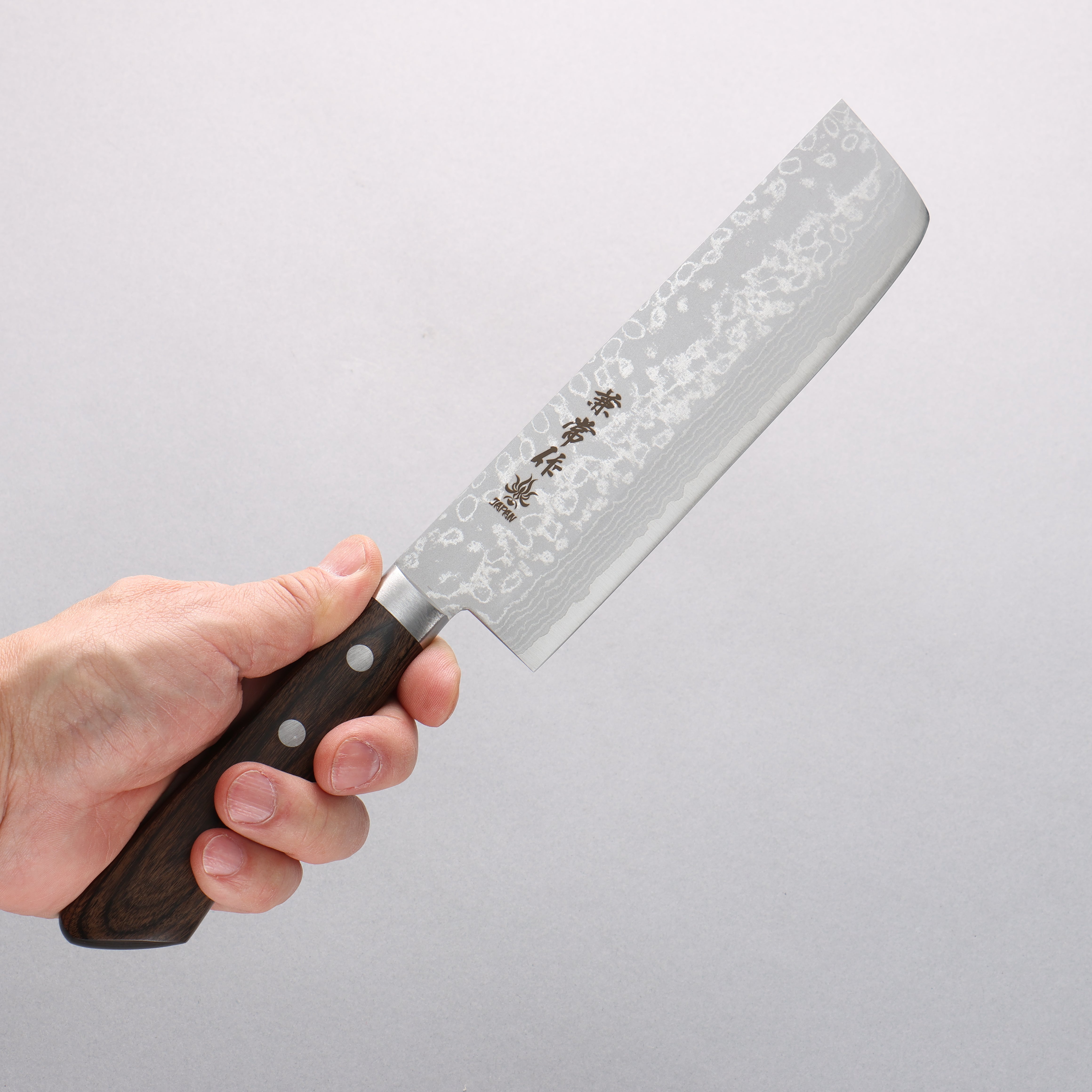 Kanetsune Sairyu VG10 Damascus Usuba 165mm Ash Wood Handle - Seisuke Knife