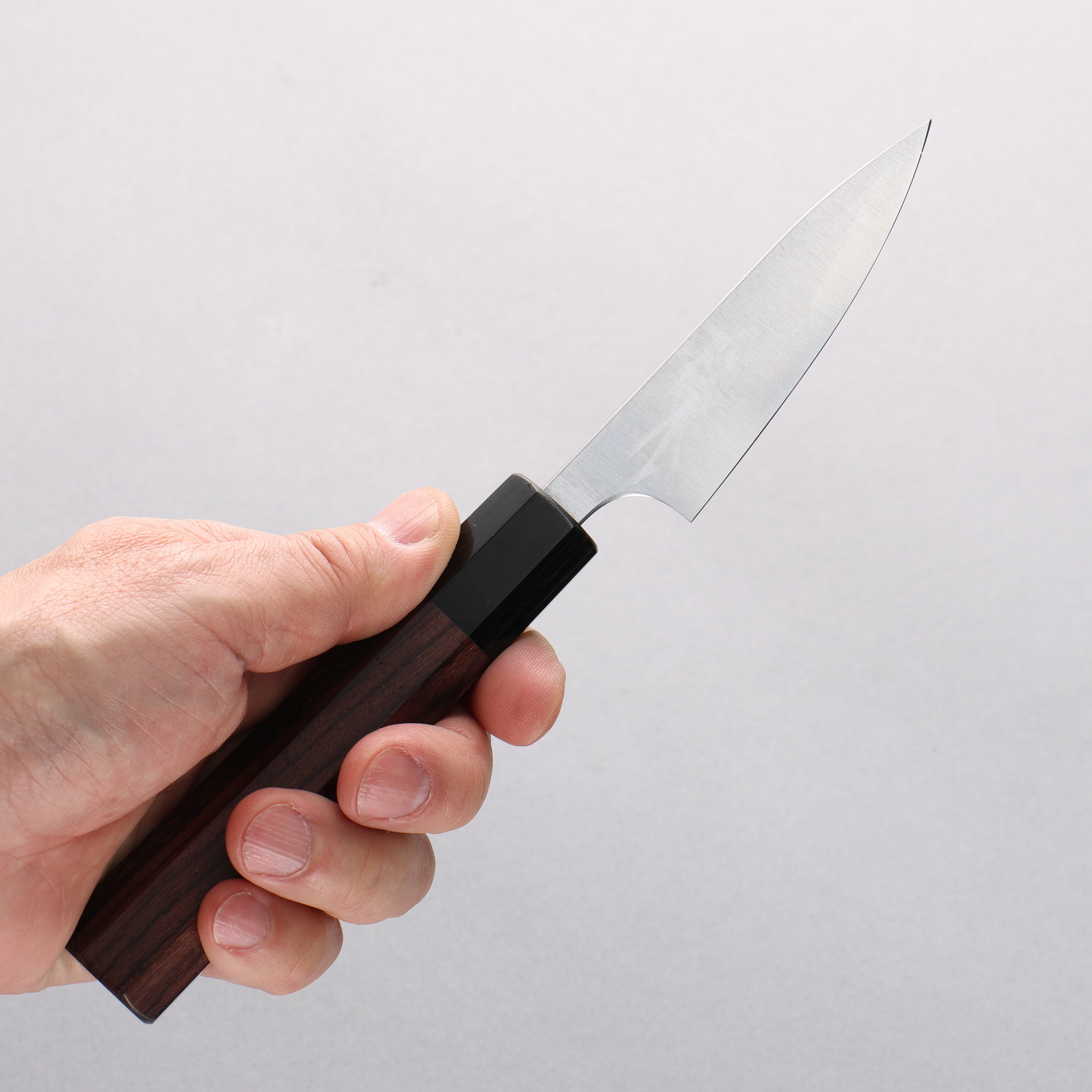 Shibata Takayuki Koutetsu Blue Super Petty-Utility 80mm Rosewood Handle - Seisuke Knife