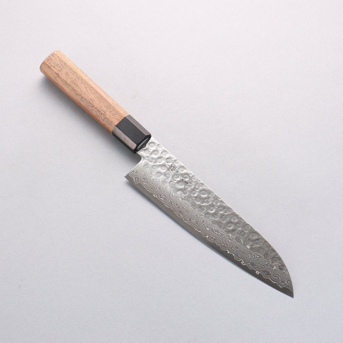 Seisuke AUS10 45 Layer Damascus Santoku 180mm Shitan Handle