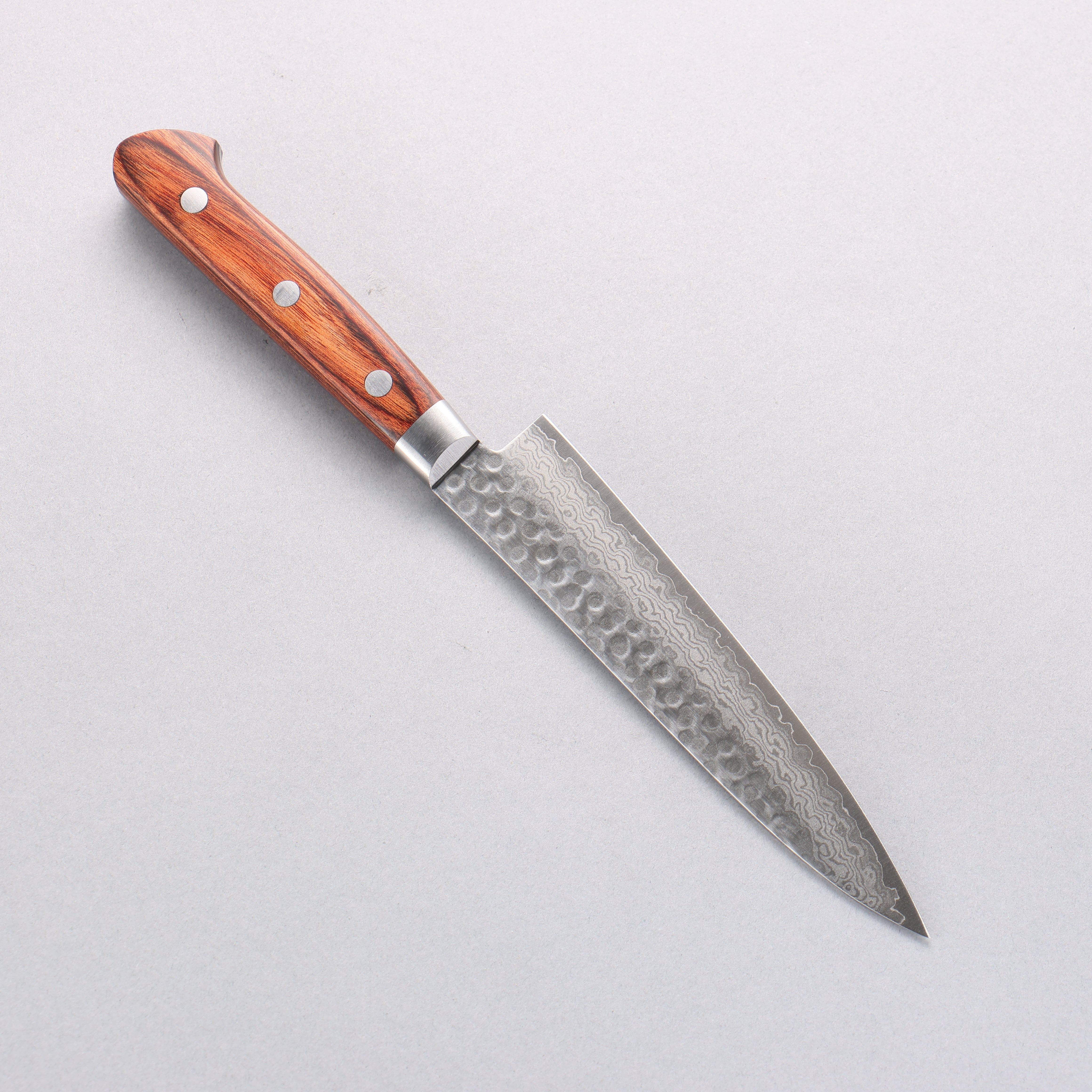 Seisuke VG10 17 Layer Damascus Petty-Utility 135mm Mahogany Handle - Seisuke Knife