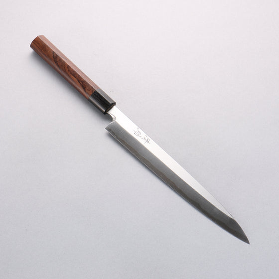 Seisuke Blue Steel Kasumitogi Yanagiba 240mm Rosewood Handle - Seisuke Knife