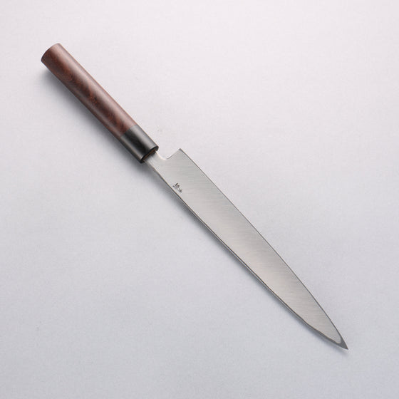 Seisuke Blue Steel Kasumitogi Yanagiba 240mm Rosewood Handle - Seisuke Knife