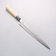  Kikuzuki Blue Steel No.1 Damascus Yanagiba 300mm Magnolia Handle - Seisuke Knife