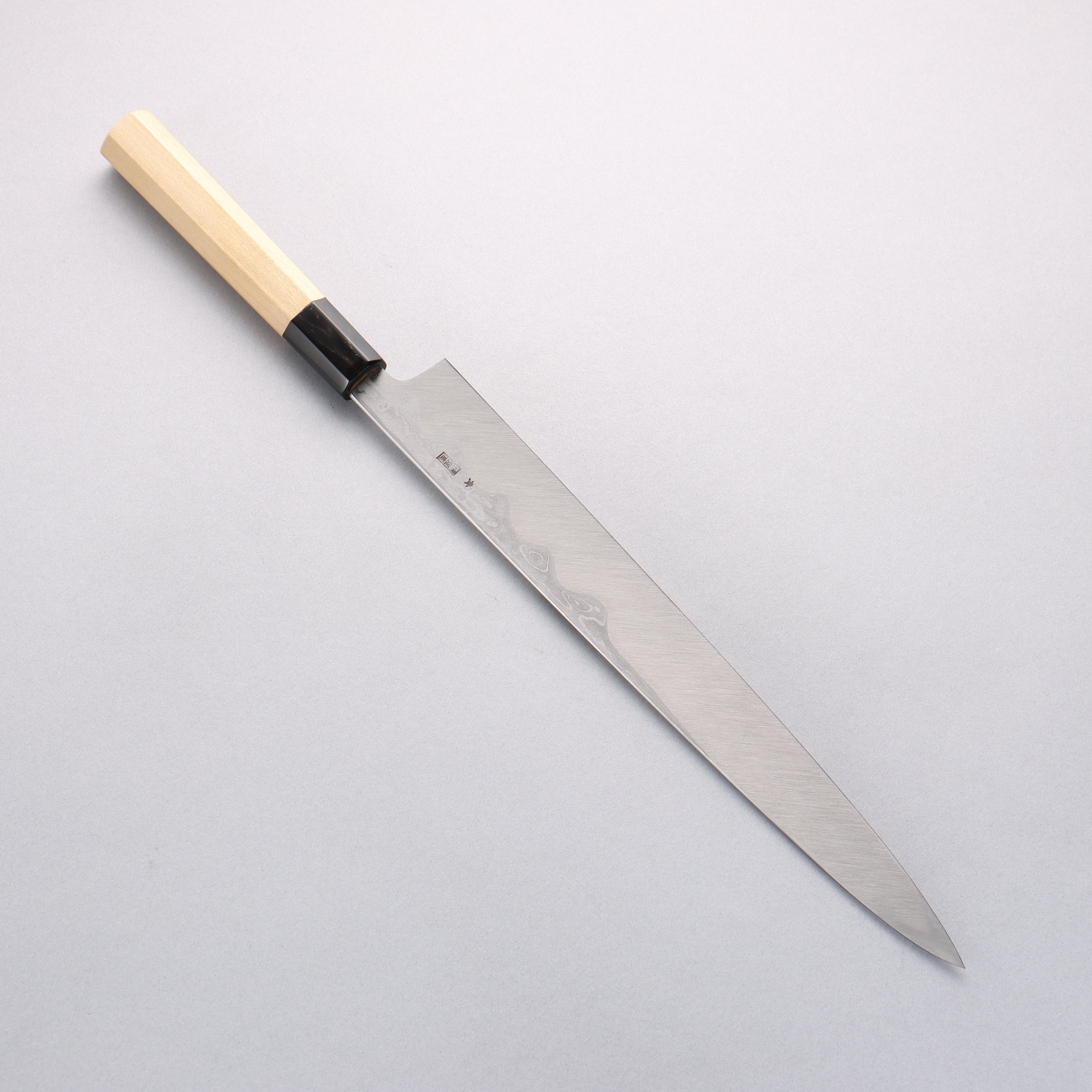 Kikuzuki Blue Steel No.1 Damascus Yanagiba 300mm Magnolia Handle - Seisuke Knife