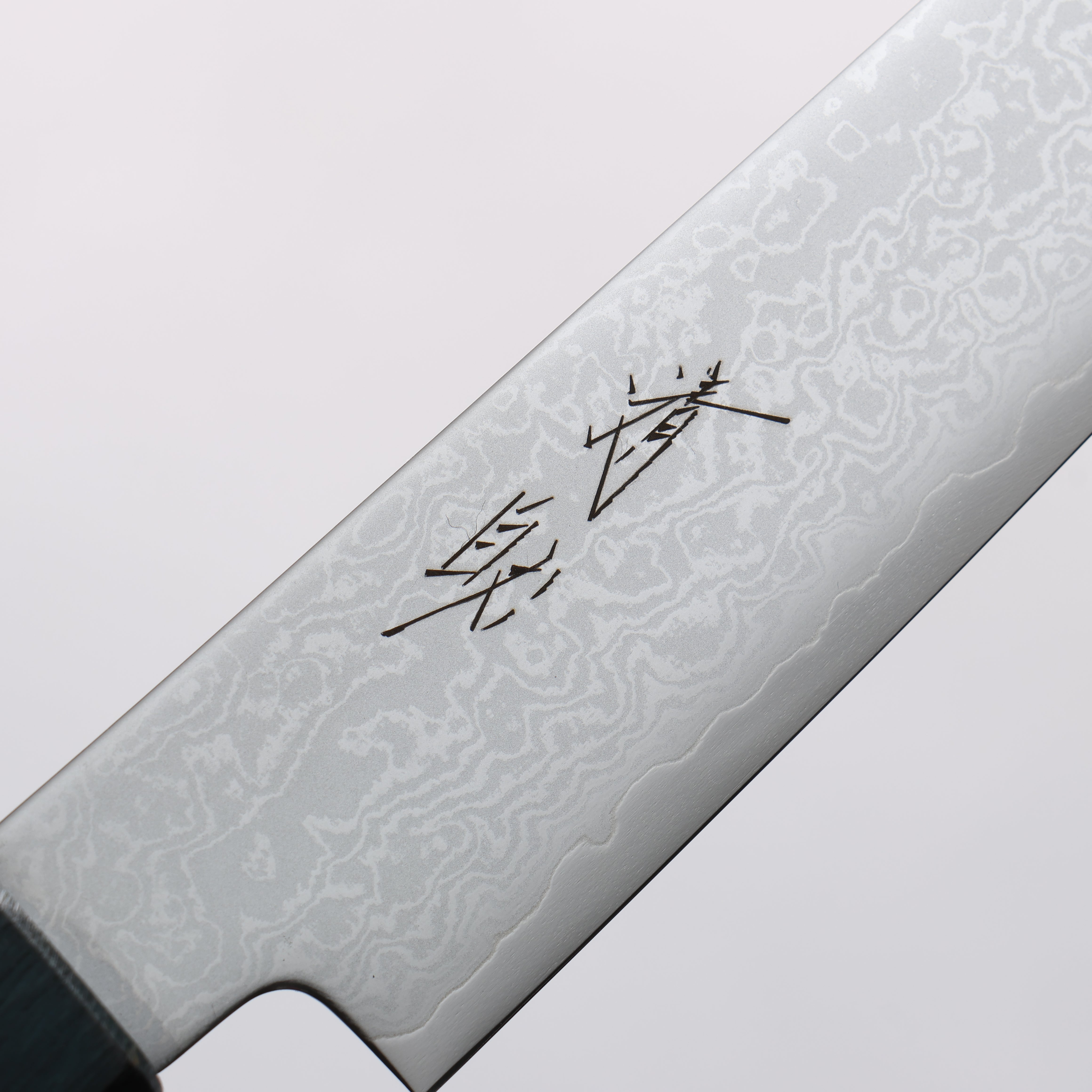 Seisuke VG10 Damascus Kiritsuke Petty-Utility 180mm Indigo Dyed Oak Handle - Seisuke Knife