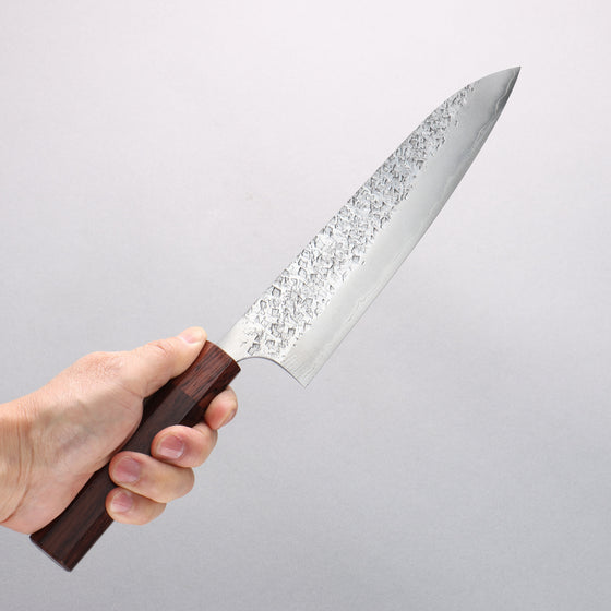 Yu Kurosaki Shizuku SG2 Hammered Gyuto 210mm Honduras Handle - Seisuke Knife