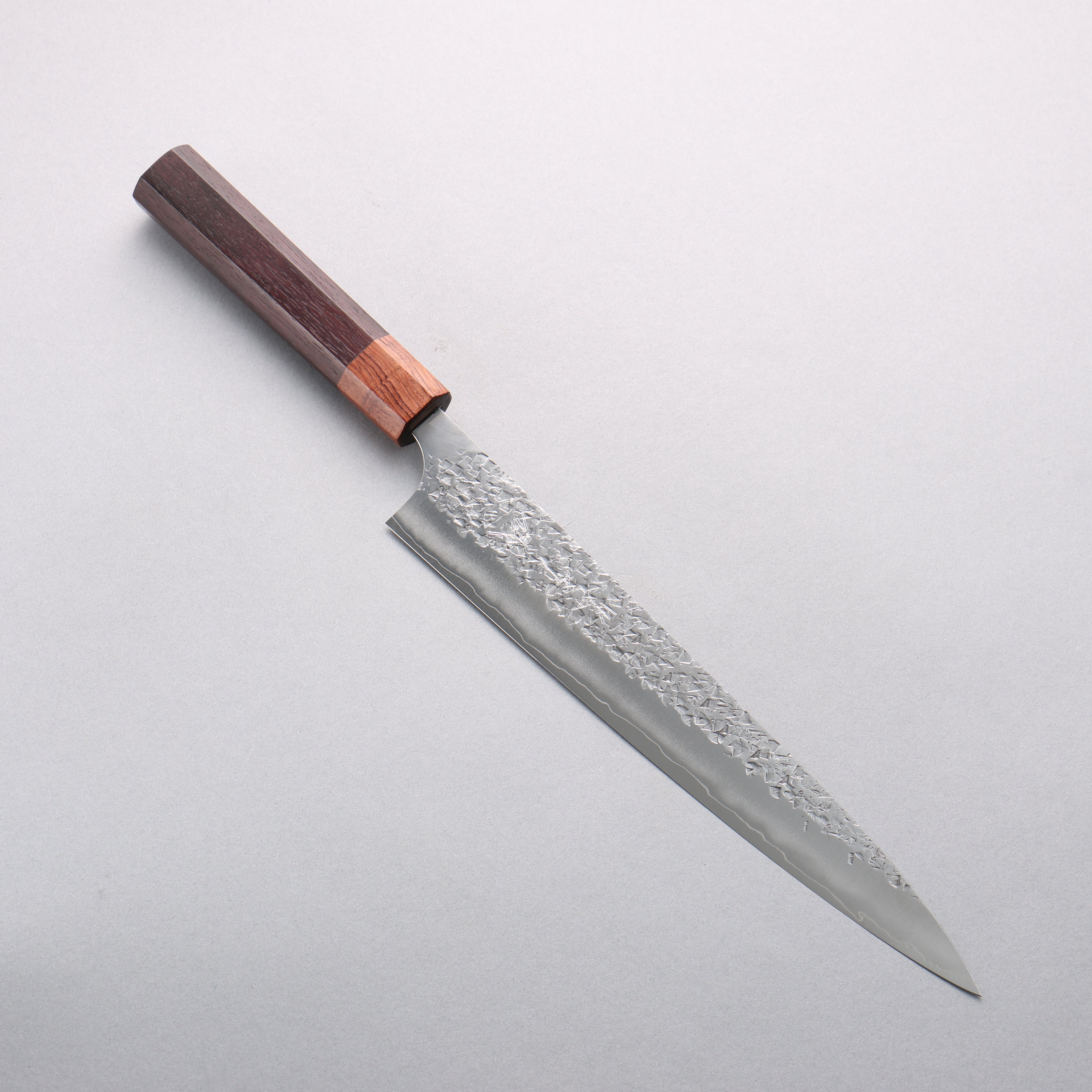 Yu Kurosaki Shizuku SG2 Hammered Sujihiki 240mm Honduras Handle - Seisuke Knife