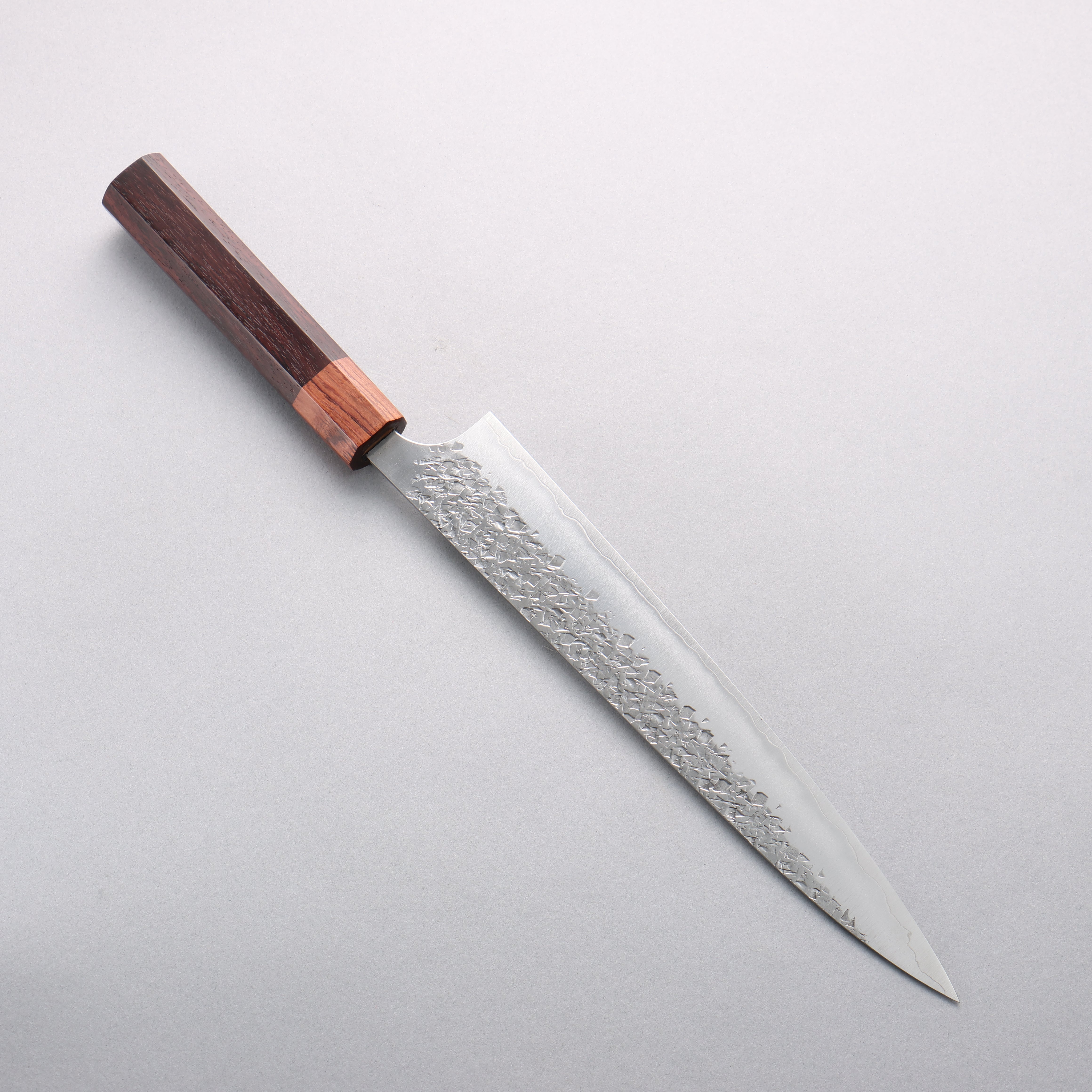 Yu Kurosaki Shizuku SG2 Hammered Sujihiki 240mm Honduras Handle - Seisuke Knife