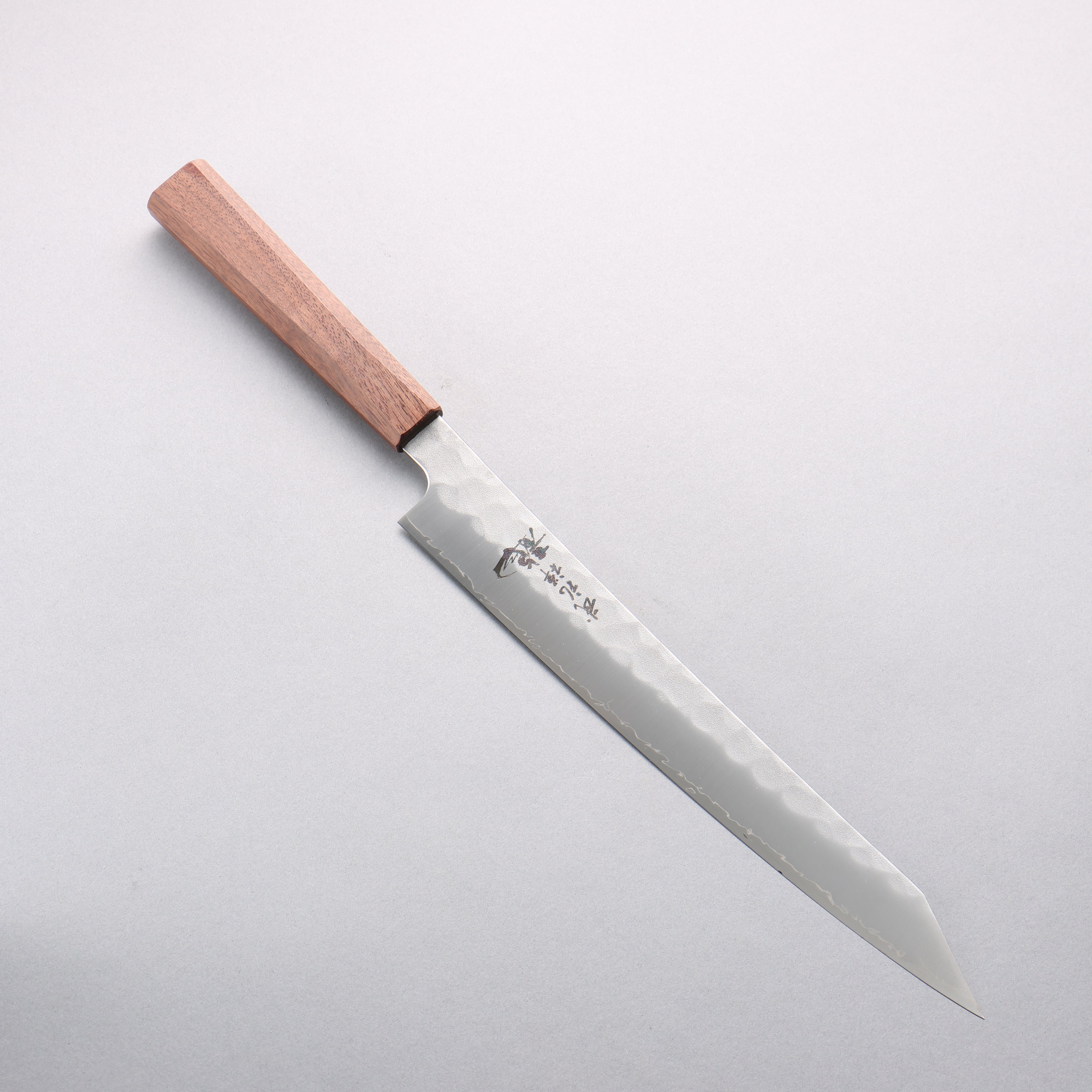 Ryusen Blazen Ryu Wa SG2 Hammered Kiritsuke Sujihiki 260mm Walnut Handle - Seisuke Knife