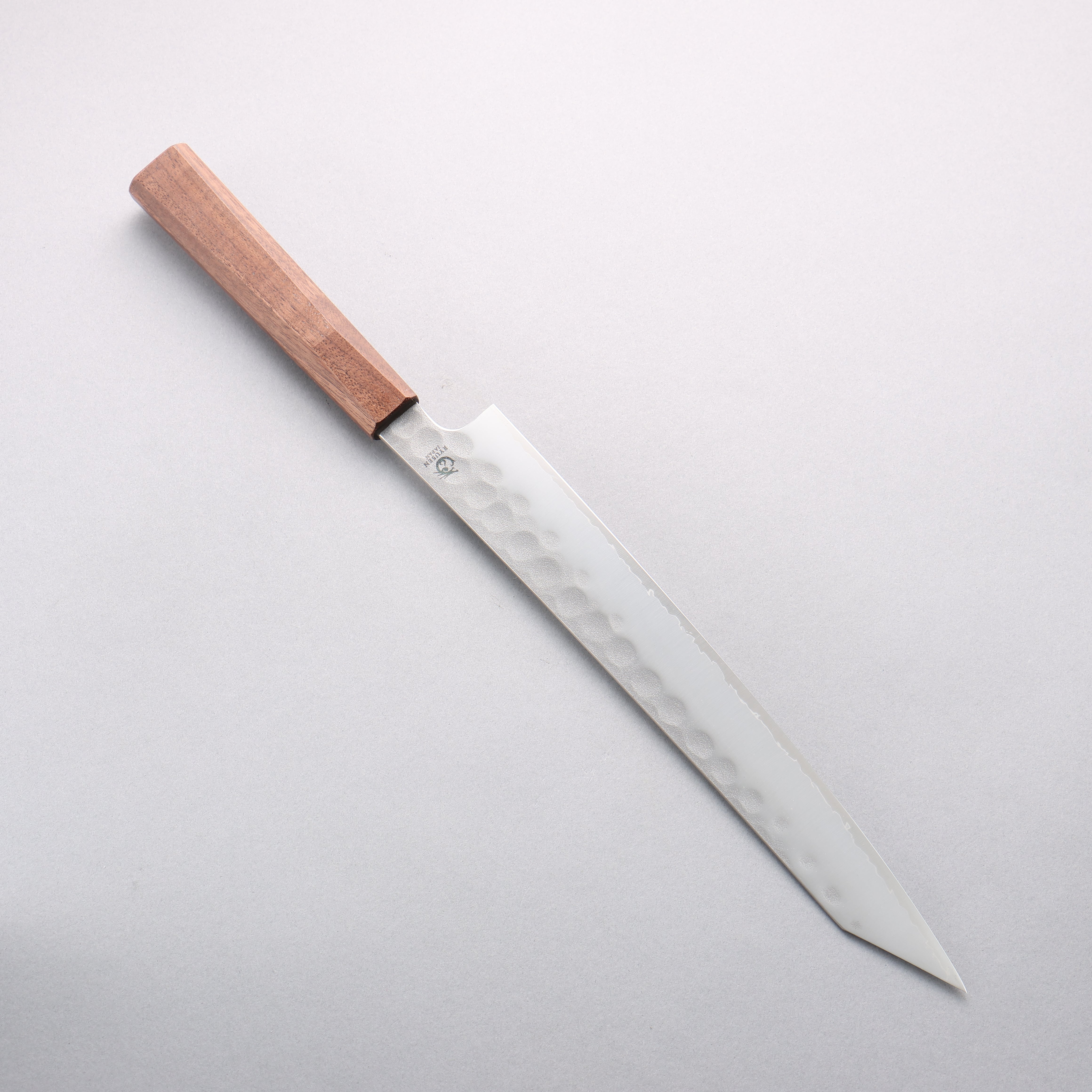 Ryusen Blazen Ryu Wa SG2 Hammered Kiritsuke Sujihiki 260mm Walnut Handle - Seisuke Knife