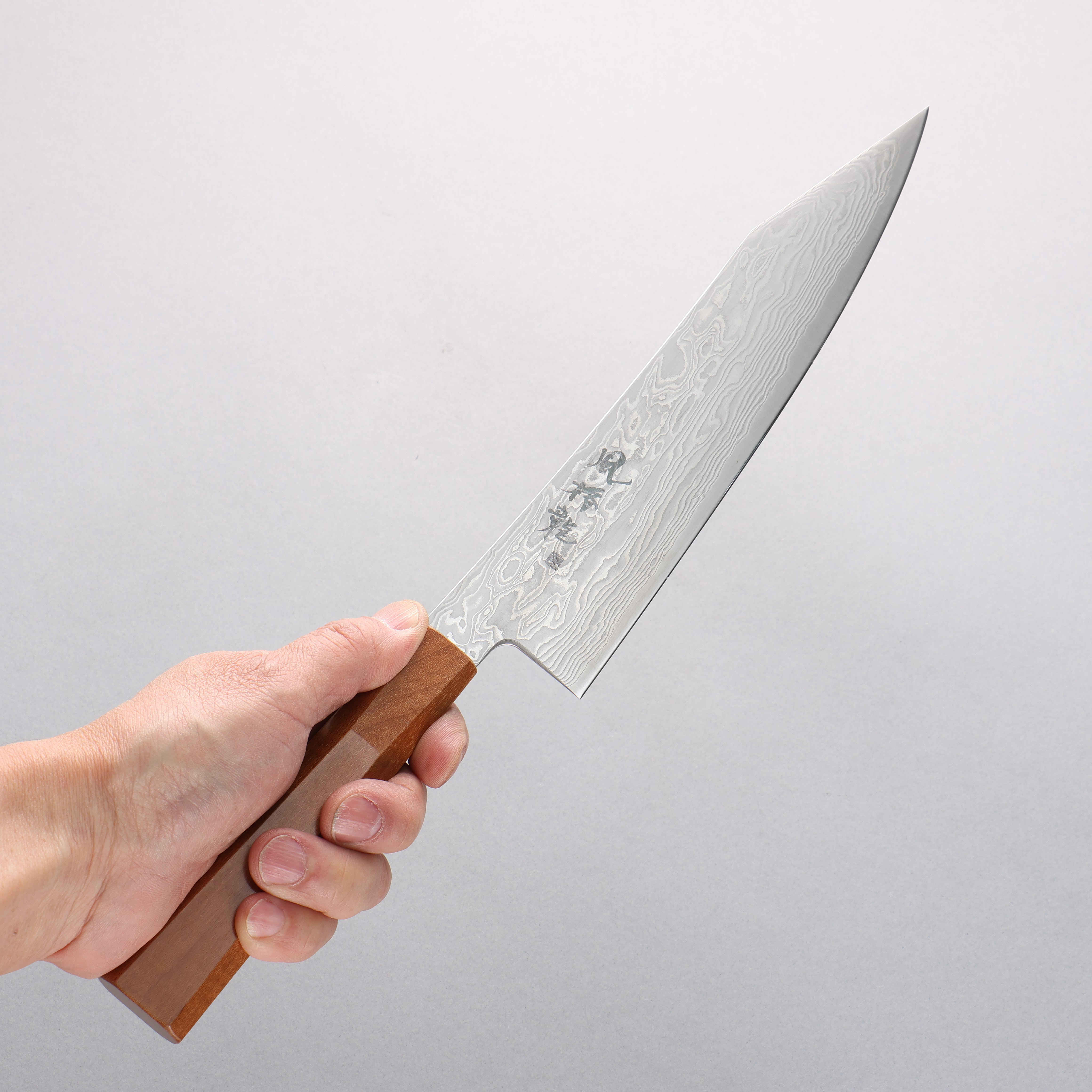 Ryusen Fukakuryu ATS314 63 Layer Damascus Kiritsuke Gyuto 210mm Curly Maple Handle - Seisuke Knife