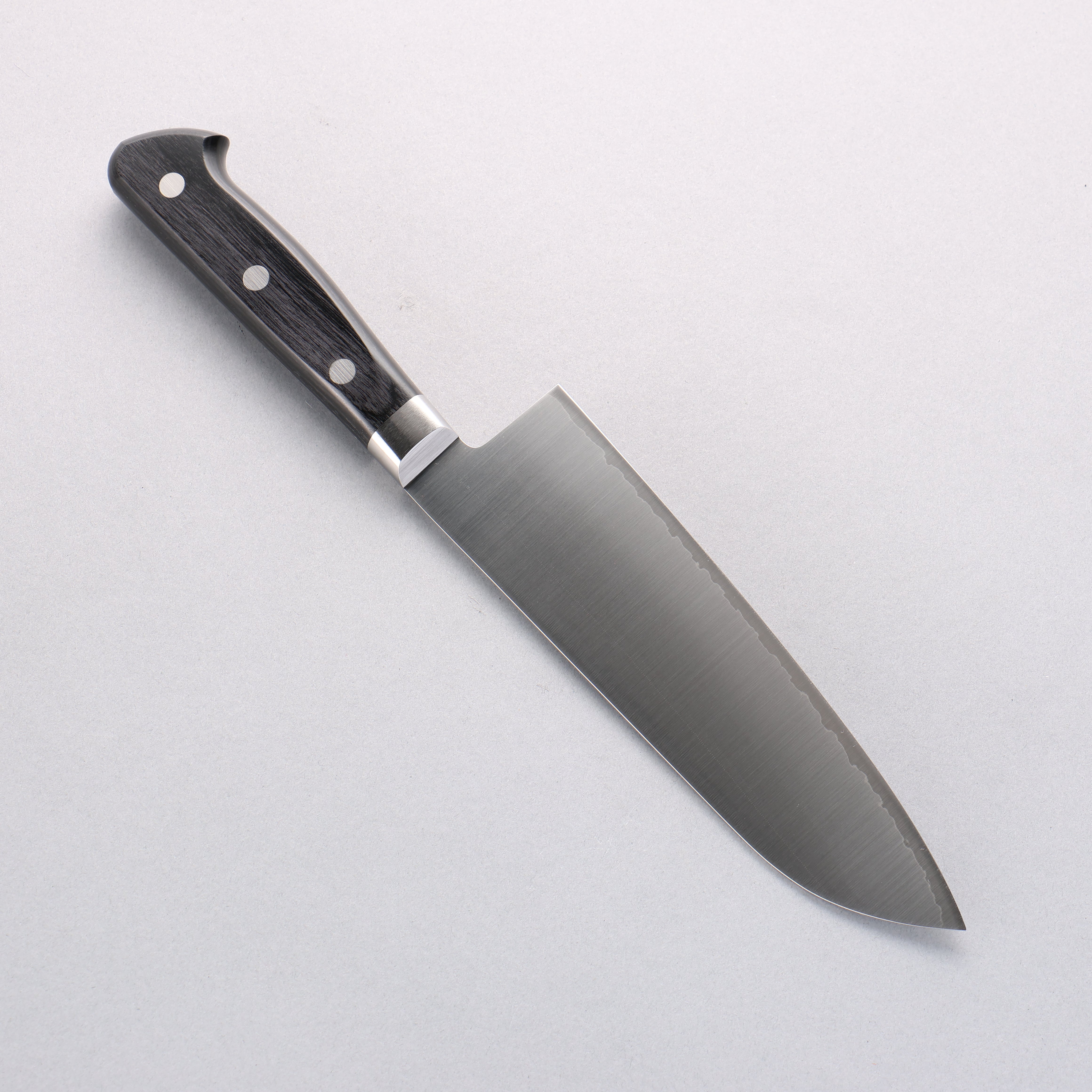 Takamura Knives VG10 Migaki Santoku 170mm Black Pakkawood Handle - Seisuke Knife
