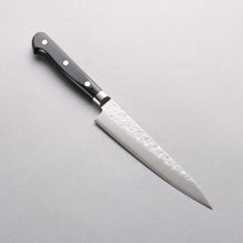  Takamura Knives VG10 Hammered Petty-Utility 150mm with Black Pakkawood Handle - Seisuke Knife