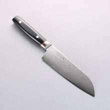 Seisuke Saiun VG10 Damascus Santoku 170mm Black Micarta Handle - Seisuke Knife