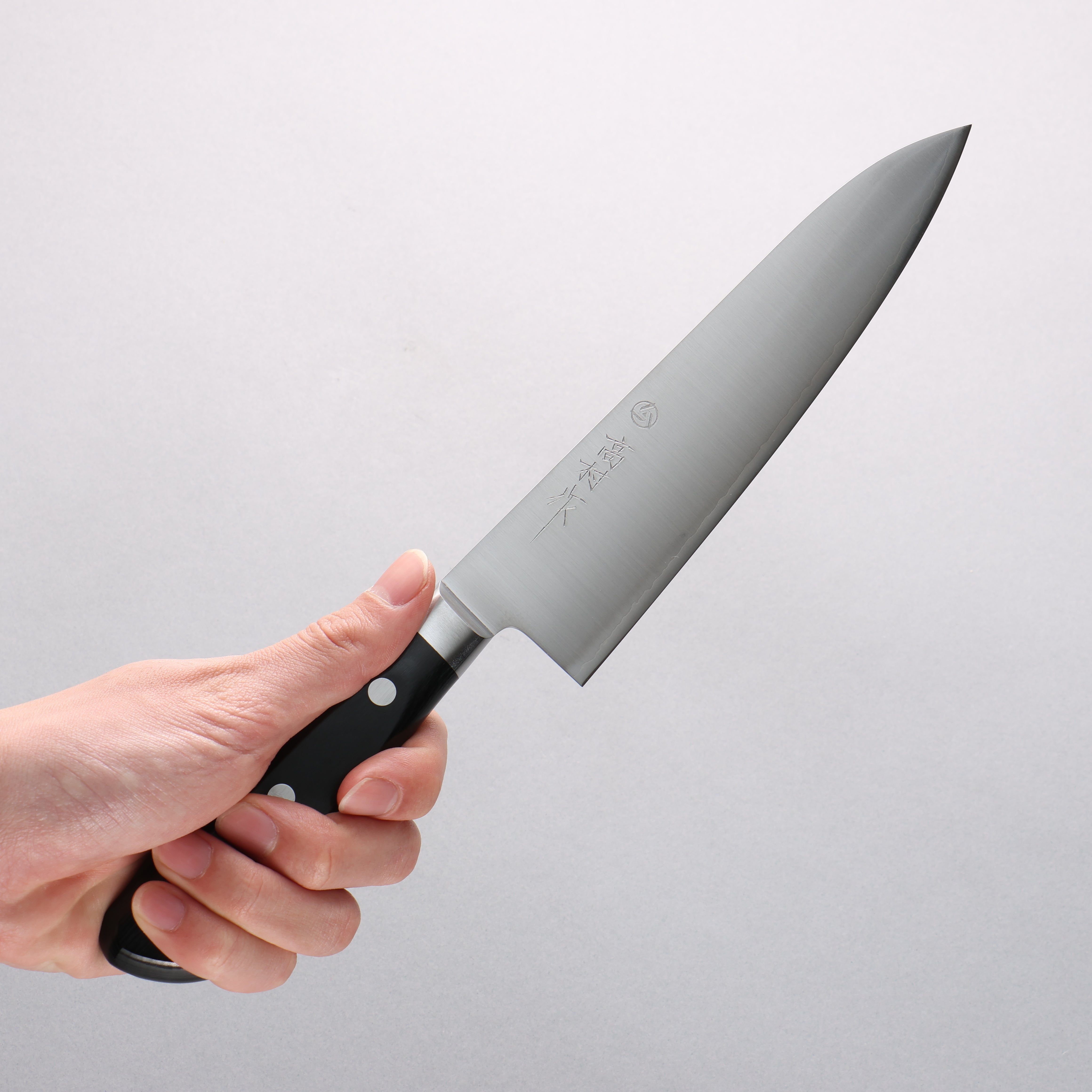 Takamura Knives VG10 Migaki Gyuto 180mm Black Pakkawood Handle - Seisuke Knife