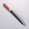 Seisuke Kurobeni Blue Super Hammered Kurouchi Gyuto 240mm Red Pakka wood Handle - Seisuke Knife - Slide 2