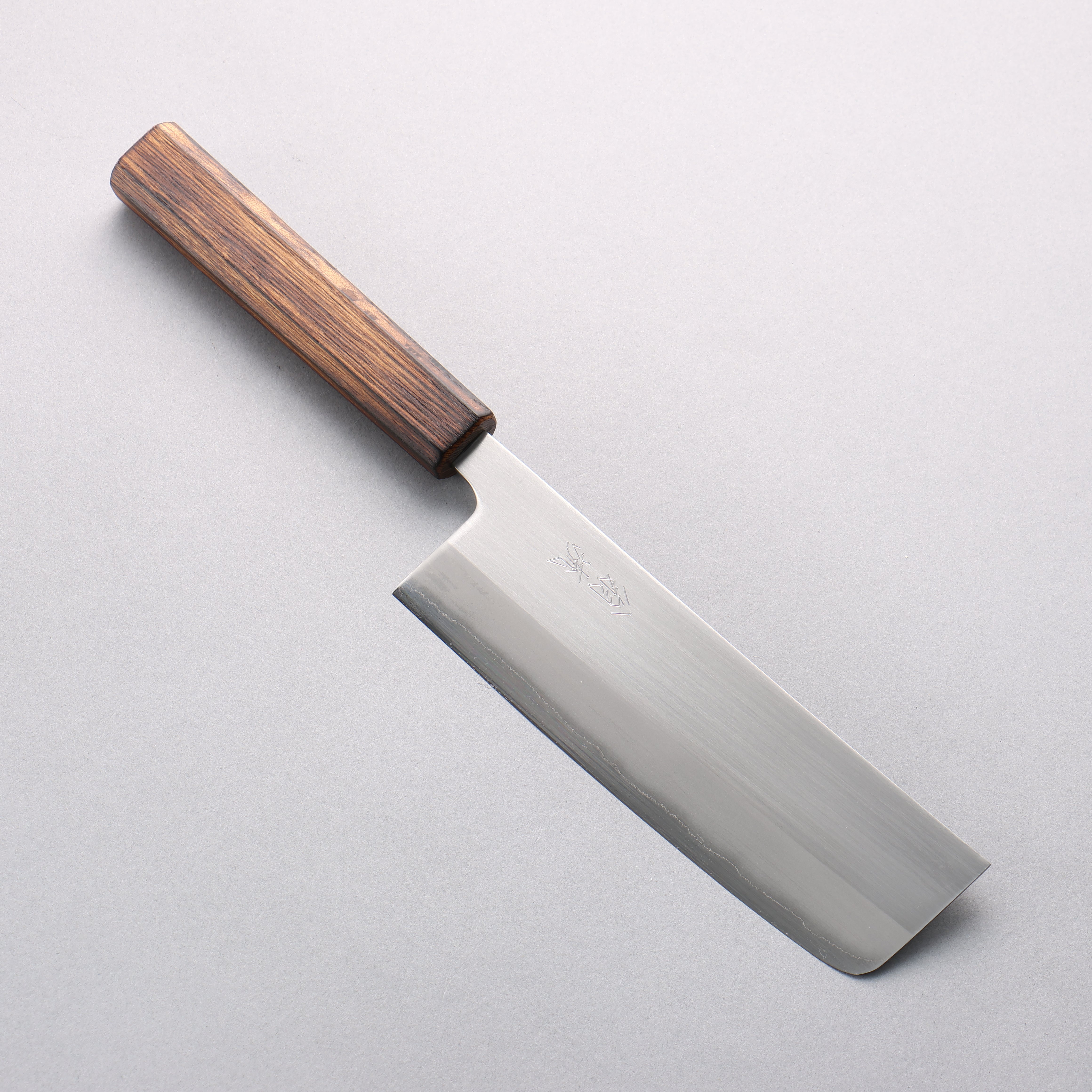 Oul White Steel No.1 Nakiri 165mm Burnt Oak Handle - Seisuke Knife