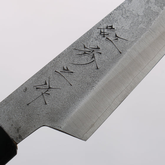 Shigeki Tanaka Silver Steel No.3 Nashiji Petty-Utility 120mm Magnolia (Ferrule: Water Buffalo Horn) Handle - Seisuke Knife