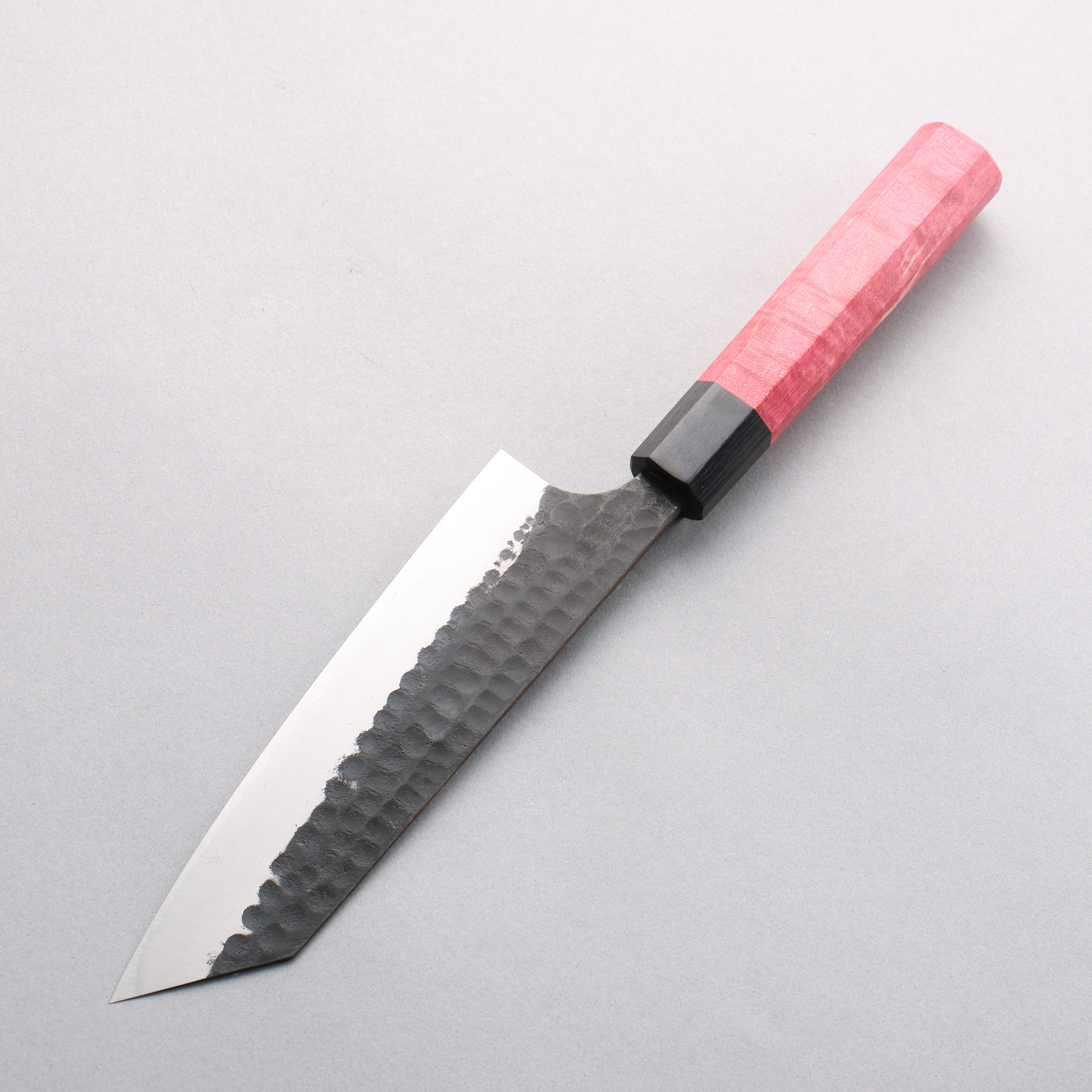 Anryu Blue Super Black Finished Bunka 165mm Red Stabilized Wood Handle - Seisuke Knife