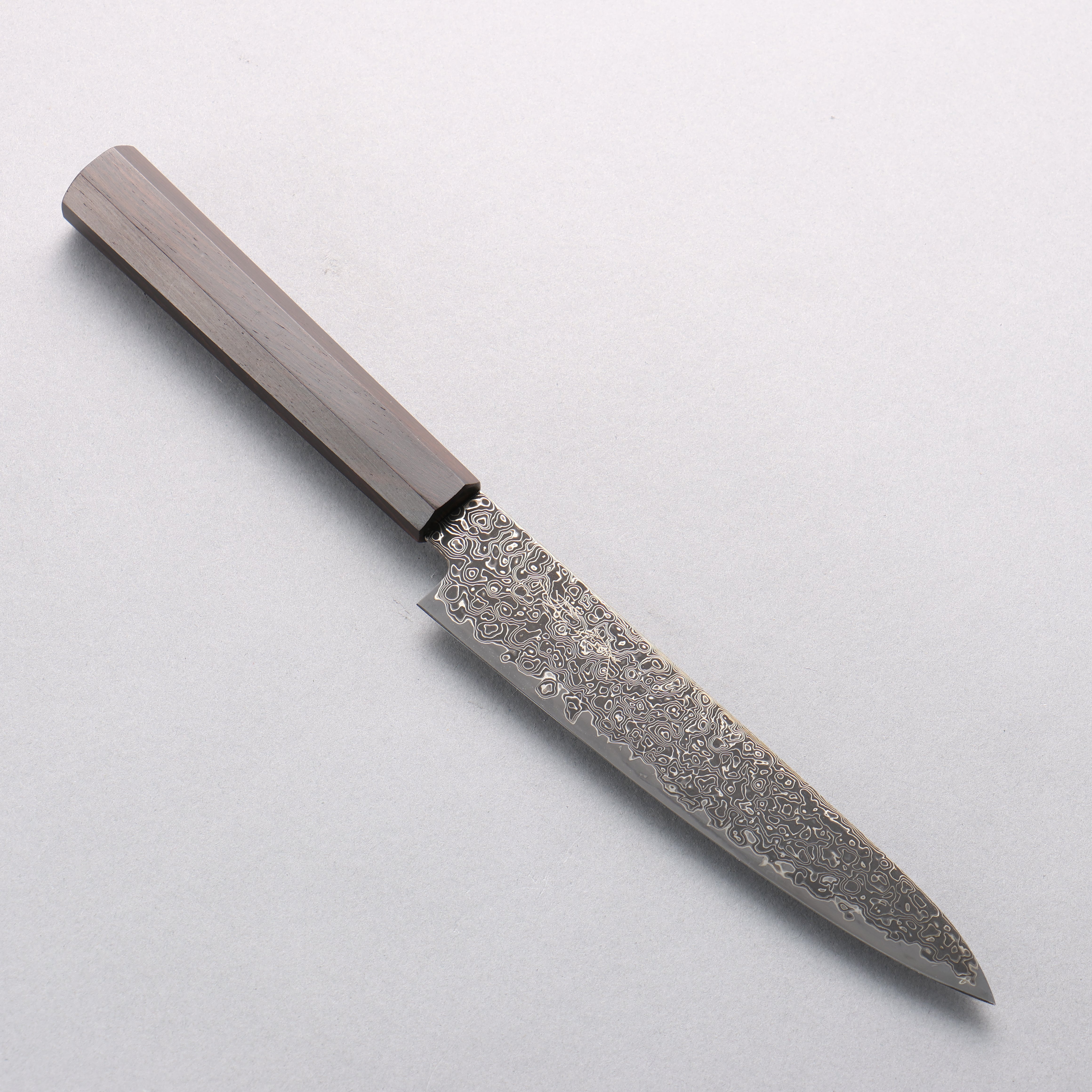 Seisuke SG2 Black Damascus Migaki Petty-Utility 150mm Ebony Wood Handle - Seisuke Knife