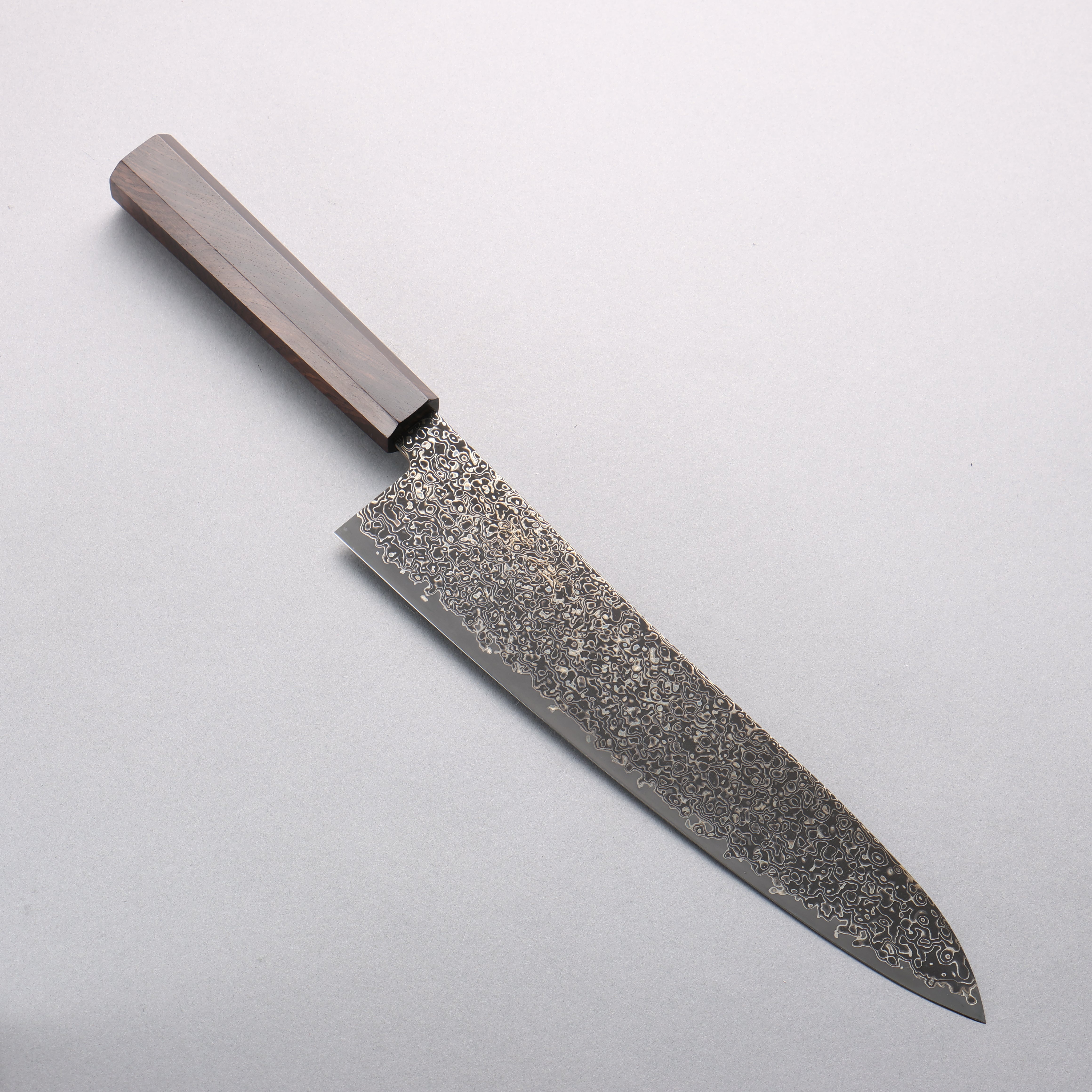 Seisuke SG2 Black Damascus Migaki Gyuto 240mm Ebony Wood Handle - Seisuke Knife