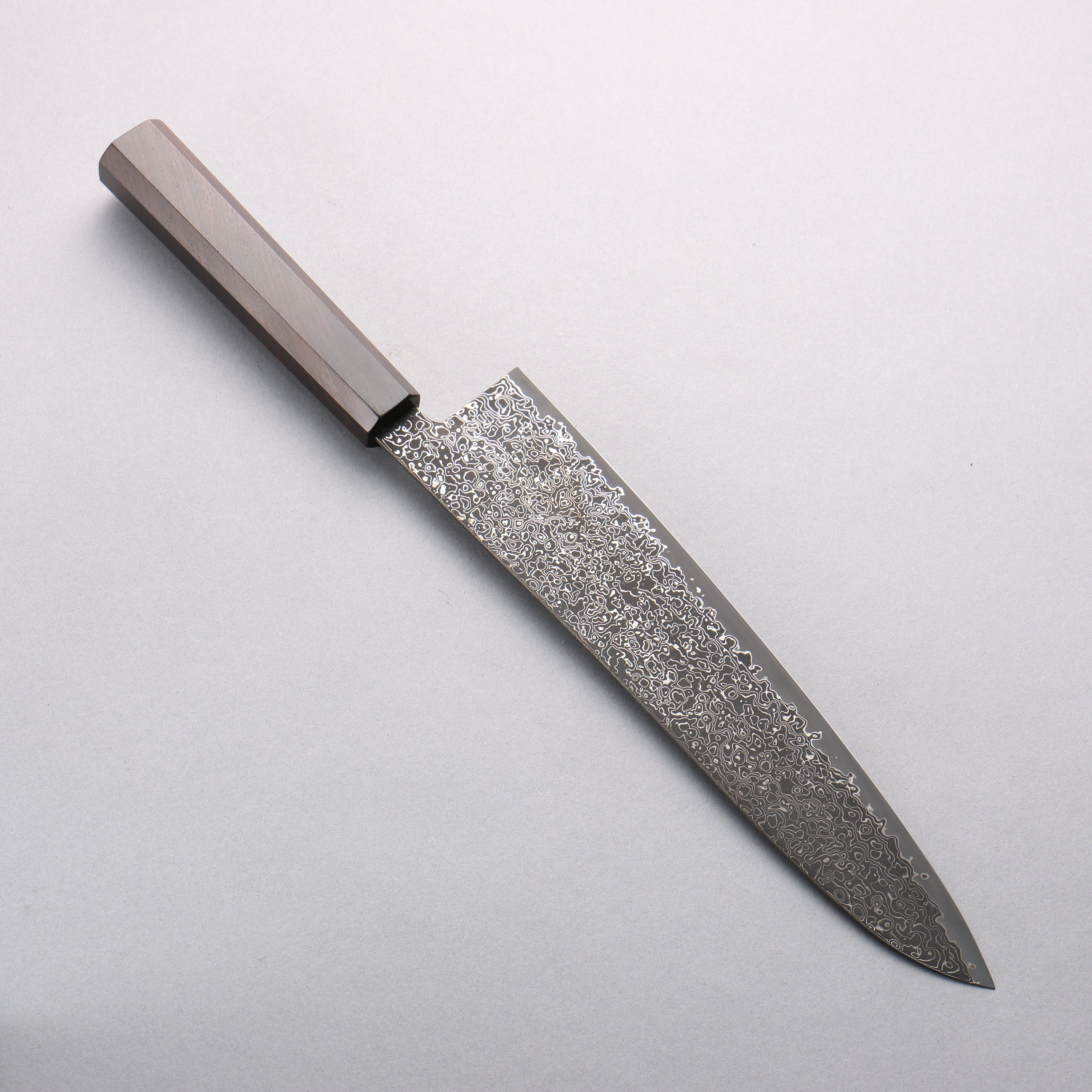 Seisuke SG2 Black Damascus Migaki Gyuto 240mm Ebony Wood Handle - Seisuke Knife