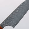 Yoshimi Kato SG2 Black Damascus Petty-Utility 75mm Ebony (ferrule: Orange Resin) Handle - Seisuke Knife - Slide 3
