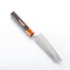 Yoshimi Kato SG2 Damascus Migaki Polish Finish Small Bunka 130mm Ebony (ferrule: Orange Resin) Handle - Seisuke Knife - Slide 2