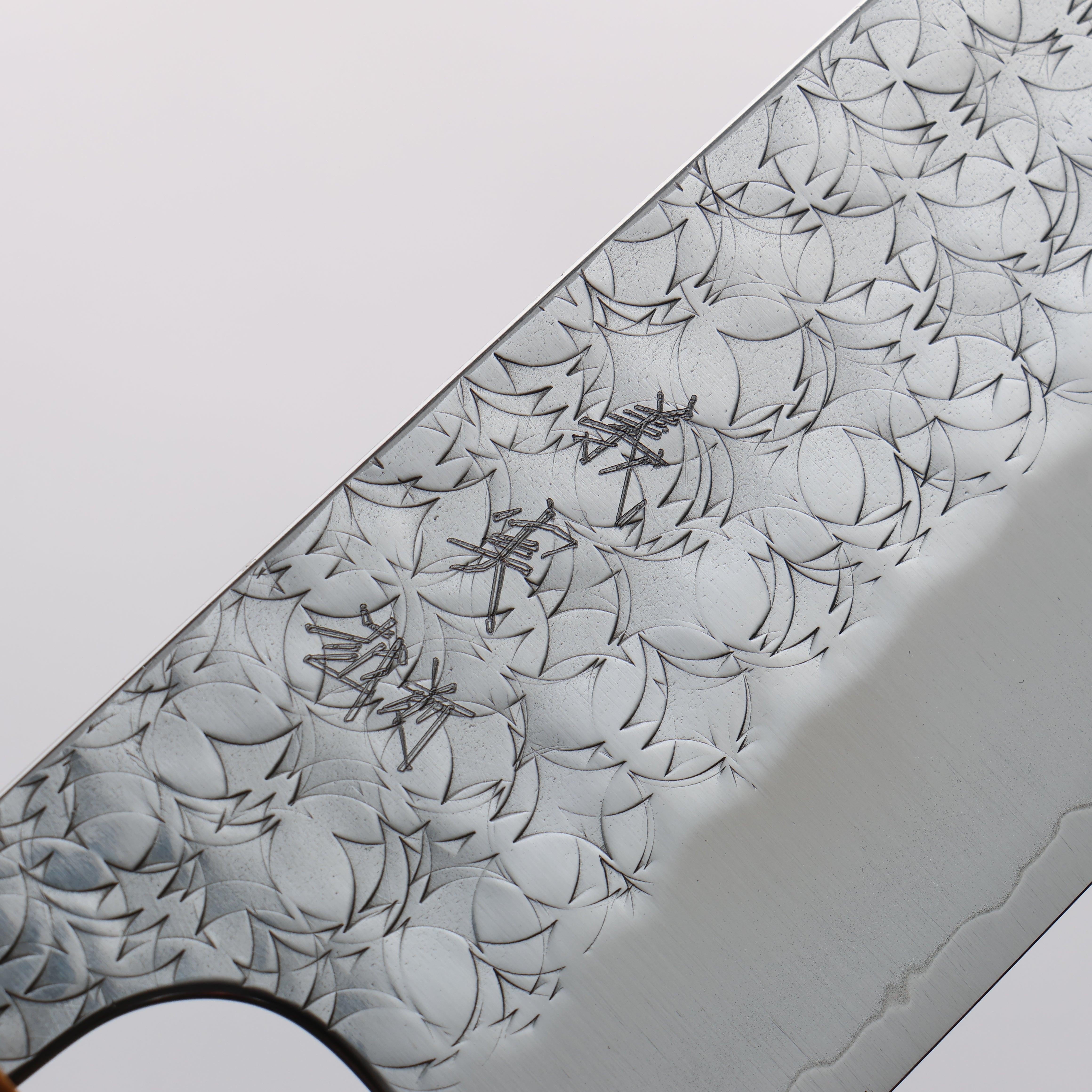 Yoshimi Kato Minamo SG2 Hammered Santoku 170mm Olive tree (V Shaped) Handle - Seisuke Knife